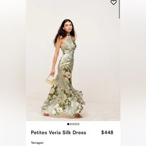 Veria Petite silk dress by reformation